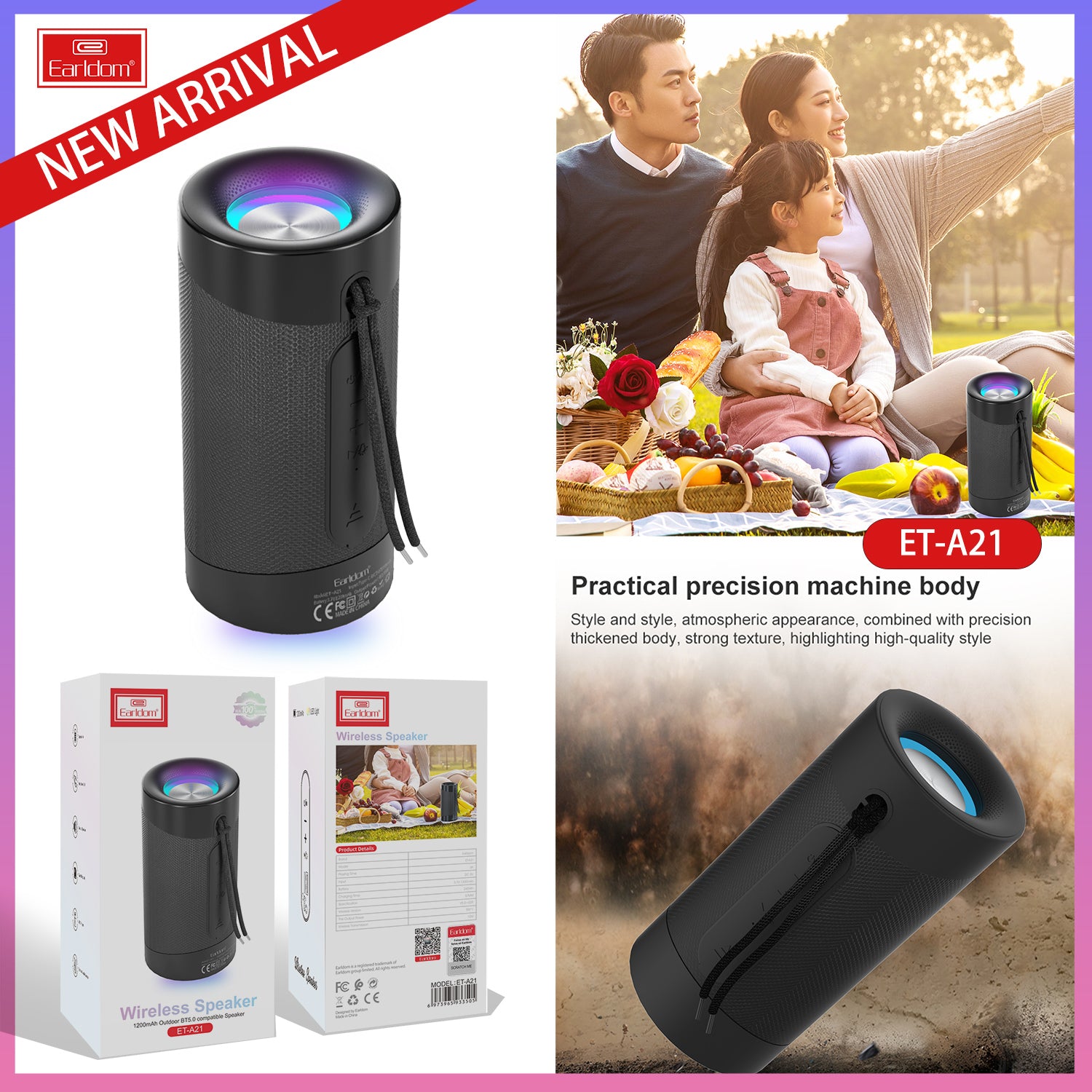 Earldom Quality Sound ET-A21 Bluetooth Speaker Earldom Quality Sound ET-A21 Bluetooth Speaker